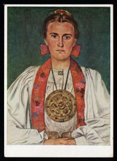 1933-1945 'Transylvanian Girl Guide woman', Propaganda Postcard, Third Reich Nazi Germany