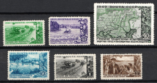 1949 The State Forest Shelter Belts in the USSR, Soviet Union, USSR, Russia (Full Set, Zv. 1355 - 1360, CV $50)