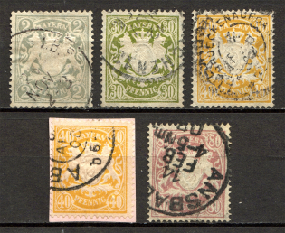 1900 Bavaria Germany (Full Set, Cancelled)