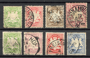 1876-90 Bavaria Germany (Cancelled)