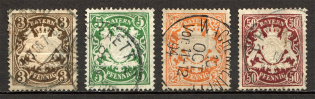 1890 Bavaria Germany (Full Set, Cancelled)