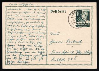 1934 'Postcard', Propaganda Postal stationery, Third Reich Nazi Germany