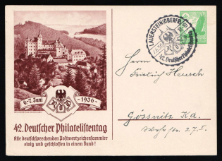 1936 '42nd German Philatelic Convention', Propaganda Postal stationery, Third Reich Nazi Germany
