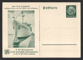 1939 '5th Reich Conference of the “Strength through Joy” Community', Propaganda Postal stationery, Third Reich Nazi Germany