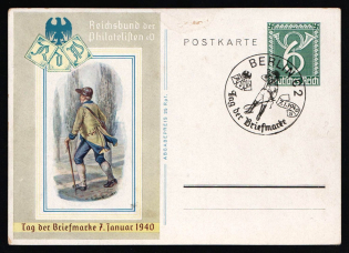 1940 'Stamp Day 1940', Propaganda Postal stationery, Third Reich Nazi Germany