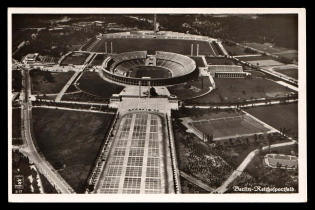 1933-1945 'Berlin - Reich Sports Field', Propaganda Postcard, Third Reich Nazi Germany