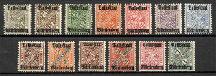 1919 Wurttemberg Germany Official Stamps (Full Set)