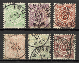 1875-94 Wurttemberg Germany Group (Cancelled)