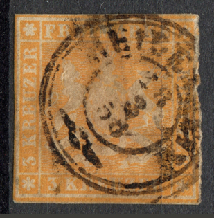 1857 Wurttemberg Germany (Cancelled)