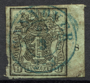 1851-55 Hanover Germany 1 Th (Full Set, Cancelled)