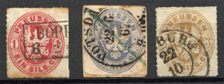 1861 Prussia Germany (Full Set, Cancelled)