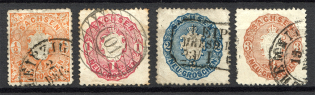 1863-67 Saxony Germany (Cancelled)