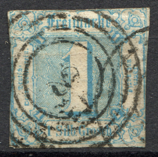 1859-61 Thurn und Taxis Germany 1 Gr (CV $50, Cancelled)