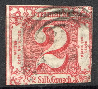 1859-61 Thurn und Taxis Germany 2 Gr (CV $90, Cancelled)