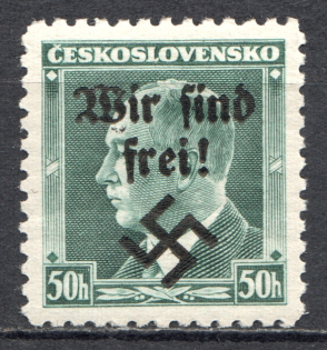 1938 Germany Occupation of Rumburg Sudetenland 50 h (MNH)