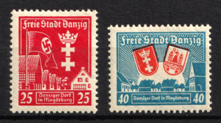 1937 Danzig Gdansk, Germany (Mi. 274 - 275, Full Set, CV $50, MNH)