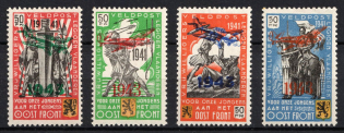 1943 Belgian Flemish Legion, Germany (Mi. V - VIII, Full Set, CV $460)