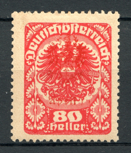 1921 Tyrol Austria Local Post (Broken Overprint)