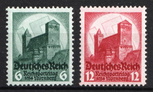 1934 Third Reich, Germany (Mi. 546 - 547, Full Set, CV $110, MNH)