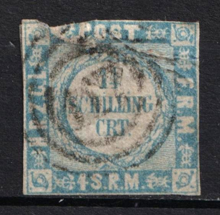 1864 1 1/4s Schlezwig, German States, Germany (Mi. 5 I, Canceled, CV $100)