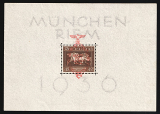 1937 Third Reich, Germany, Souvenir Sheet (Mi. Bl. 10, CV $230, MNH)