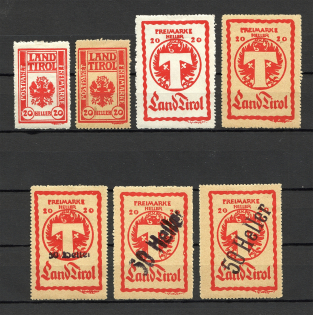 1919-21 Tyrol Austria Local Post (Full Set)