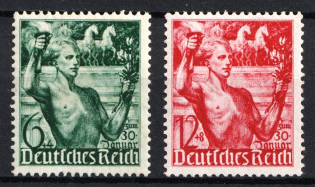 1938 Third Reich, Germany (Mi. 660 - 661, Full Set, CV $30, MNH)
