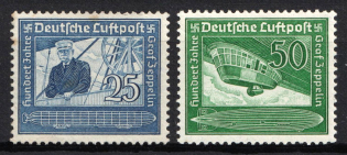 1938 Third Reich, Germany, Airmail (Mi. 669 - 670, Full Set, CV $70, MNH)