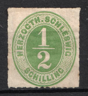 1865 1/2s Schlezwig, German States, Germany (Mi. 13, CV $50)
