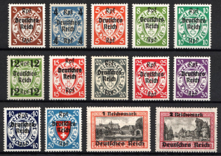 1939 Third Reich, Germany (Mi. 716 - 729, Full Set, CV $290, MNH)