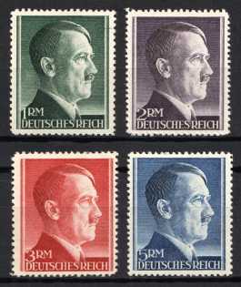 1942 Third Reich, Germany (Mi. 799 A - 802 A, Full Set, CV $30, MNH)
