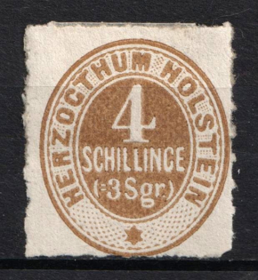 1865 4s Schlezwig, German States, Germany (Mi. 25, CV $100)