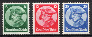 1933 Third Reich, Germany (Mi. 479 - 481, Full Set, CV $70)