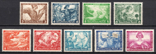 1933 Third Reich, Germany, Wagner (Mi. 499 - 507, Full Set, CV $390)