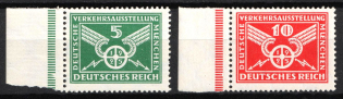 1925 Weimar Republic, Germany (Mi. 370 X - 371 X, Full Set, Margins, CV $40)