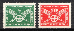 1925 Weimar Republic, Germany (Mi. 370 X - 371 X, Full Set, CV $70, MNH)