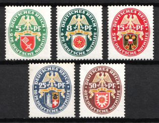 1929 Weimar Republic, Germany (Mi. 430 - 434, Full Set, CV $310, MNH)