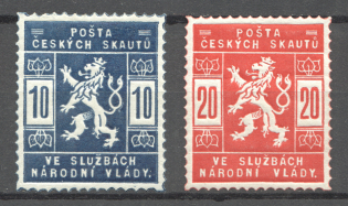 1918 Czech Scout Post Civil War in Services of National Government