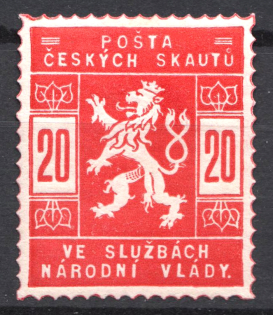 1918 Czech Scout Post Civil War in Services of National Government `20`