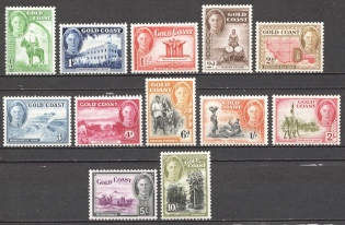 1948 Gold Coast British Empire CV 65 GBP (Full Set)