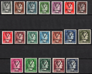 1944 Alsace, German Occupation, Germany, Local Liberation Stamps Saverne Libre (Full Set)
