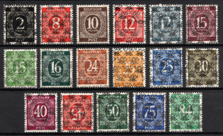 1948 British and American Zones of Occupation, Germany (Mi. 52 II - 68 II, Full Set, Signed, CV $1,040, MNH)