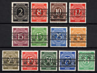 1948 British and American Zones of Occupation, Germany (Mi. 52 I - 58 I, 61 I - 68 I , Signed)