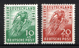 1949 British and American Zones of Occupation, Germany (Mi. 106 - 107, Full Set, CV $30, MNH)