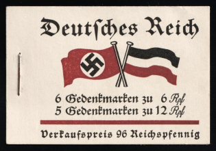 1933 Complete Booklet with stamps of Third Reich, Germany, Excellent Condition (Mi. MH 32.1, CV $400)