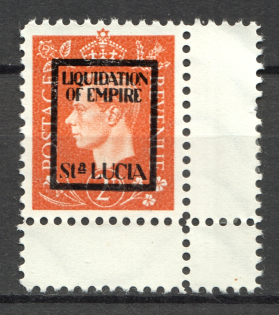 Germany Anti-British Propaganda Empire Liquidation - St. Lusia (CV $150)