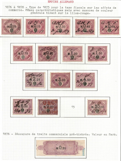 1875-78 German Empire Revenues Collection (Used)