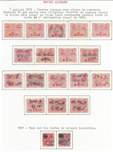 1879-81 German Empire Revenues Collection