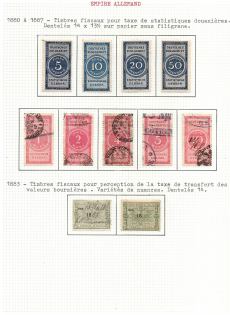 1880-87 German Empire Revenues Collection (Used)