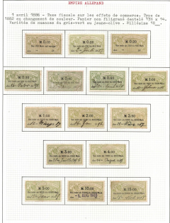 1886 German Empire Revenues Collection